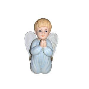 Home Interior Precious Prayers HOMCO Boy Angel Kneeling Praying  Figurine 1412